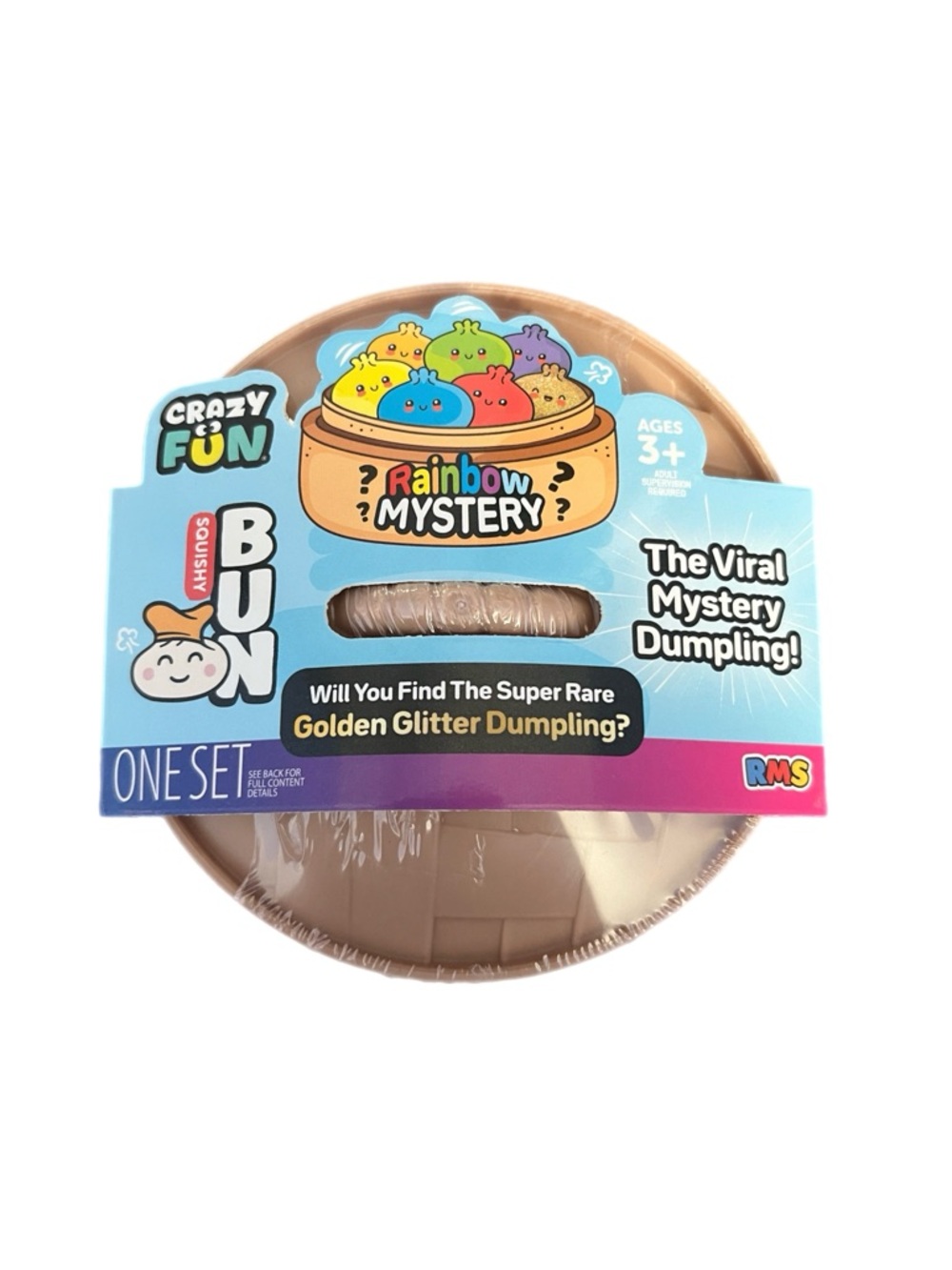 Rainbow Mystery Squishy Dumpling Toy - Multicolor